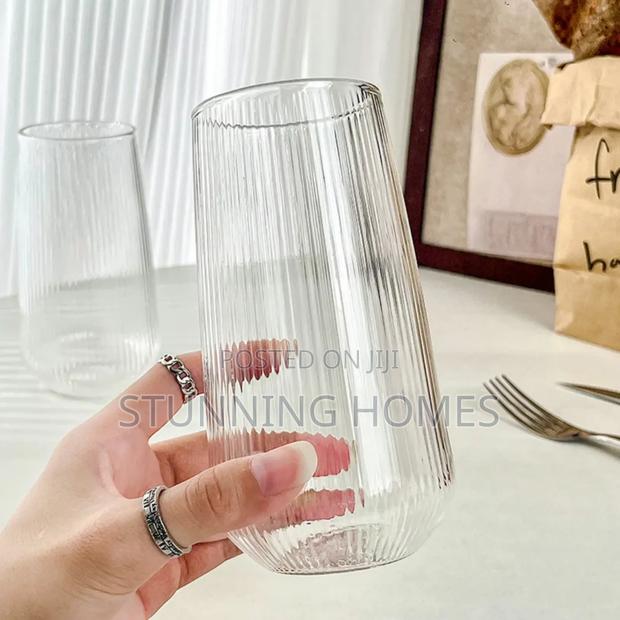 500mls Ribbed Glasses - thumbnail 4