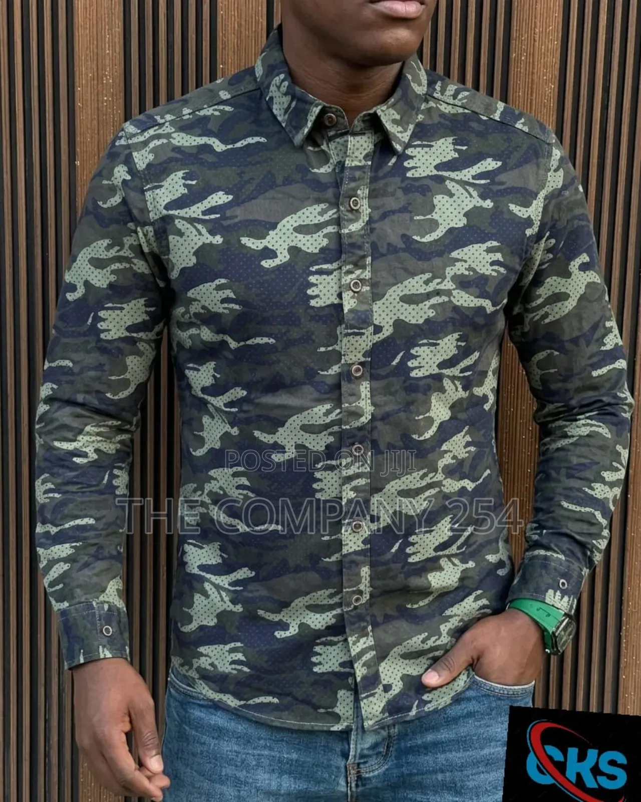 Quality Casual Camouflage Combat Unisex Collar Long Sleeved Shirts