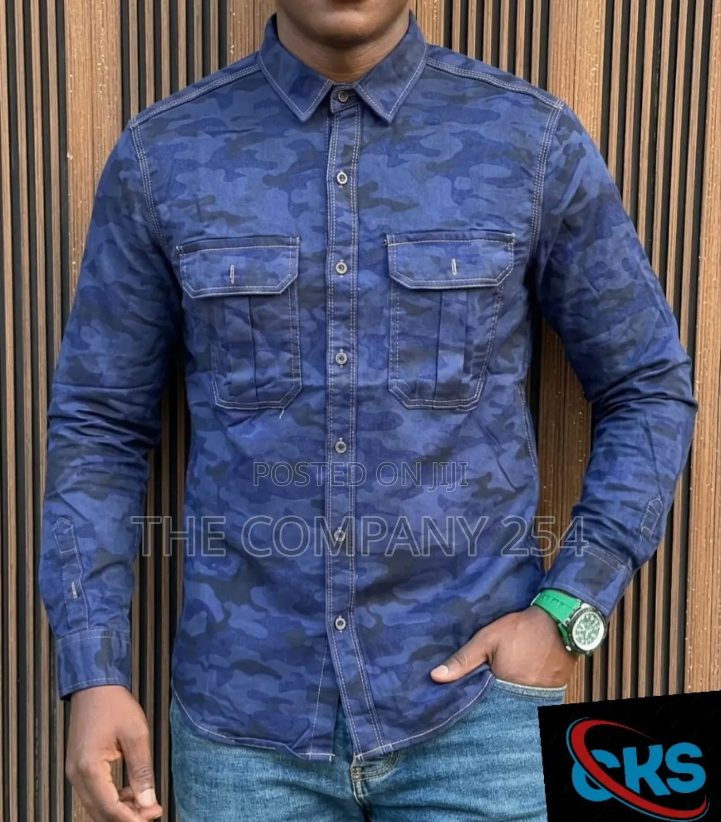 Quality Casual Camouflage Combat Unisex Collar Long Sleeved Shirts