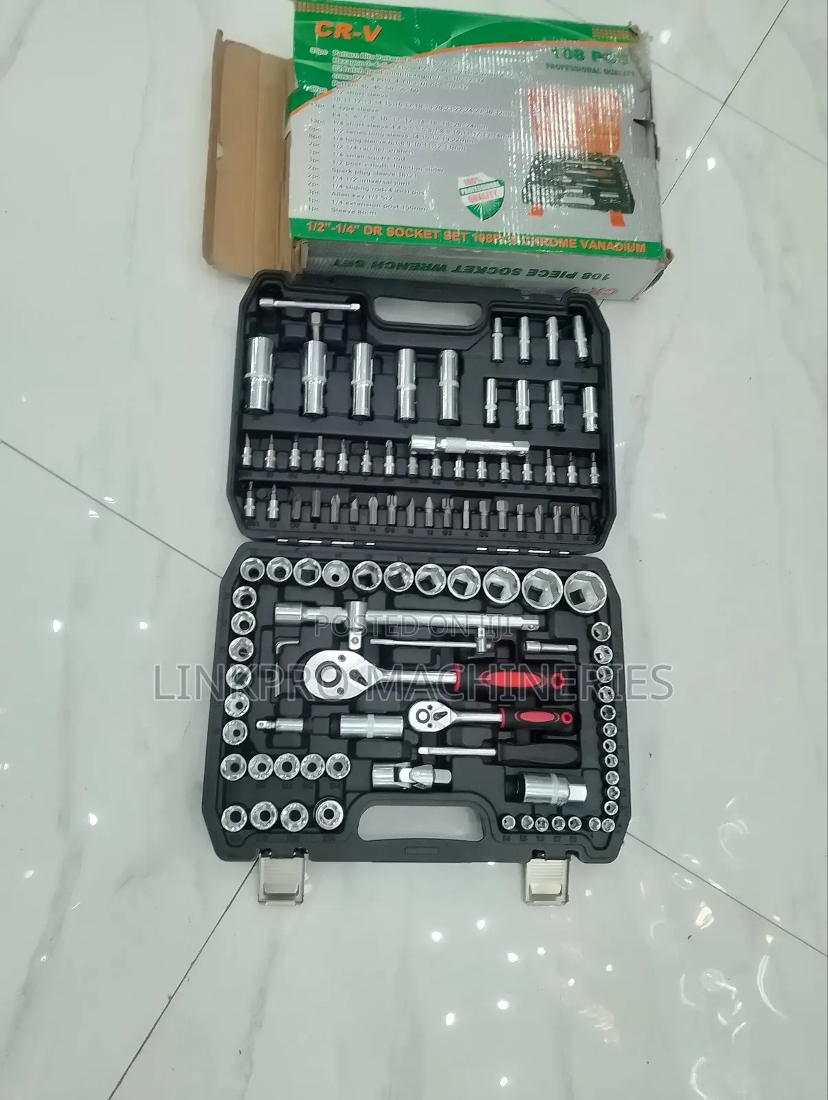 108 Pieces CRV Mechanical Toolkit