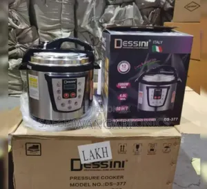 High Capacity Six Litres Dessini Pressure Cooker. Brand New