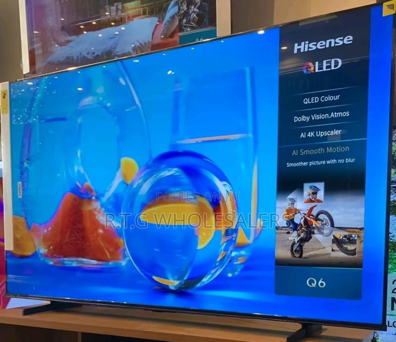 Hisense Q6 Series 65′′ Qled Smart Tv Vivid Colors Smart Features
