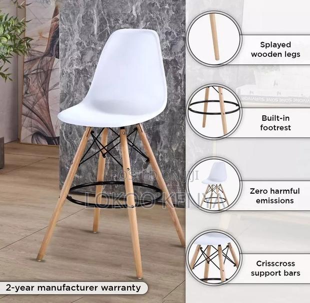 Barstool; Armless Plastic High-Eames Counter Chair - thumbnail 12