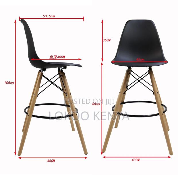 Barstool; Armless Plastic High-Eames Counter Chair - thumbnail 13