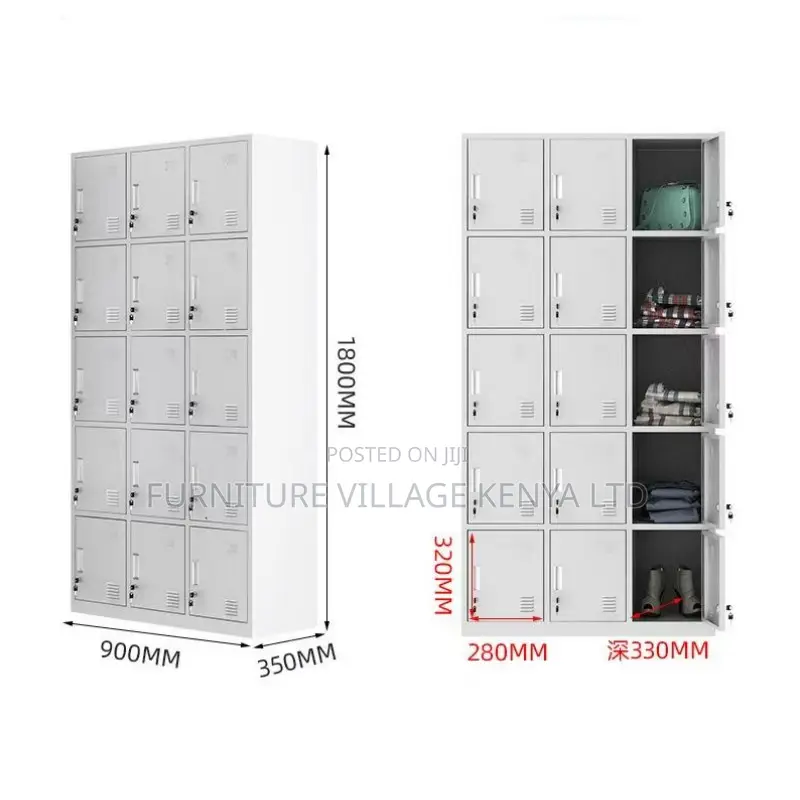 Office Cabinets| 15-locker Steel Office Storage Cabinet