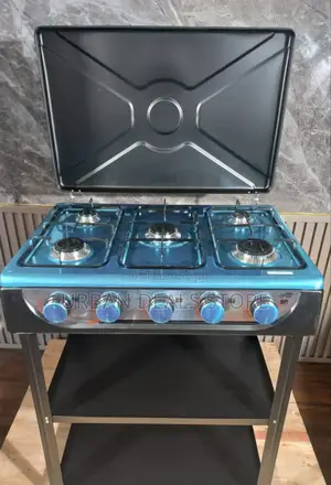 Starlux 5 Burner Standing Cooker With Shelves