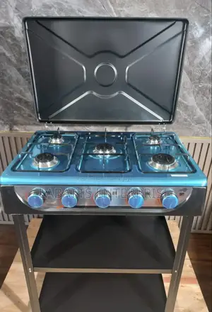 Starlux 5 Burner Standing Cooker With Shelves