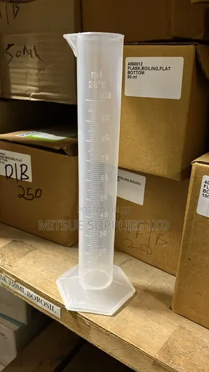 Set Of 5 Measuring Cylinder 50ml Plastic