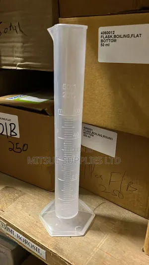 Set Of 5 Measuring Cylinder 50ml Plastic