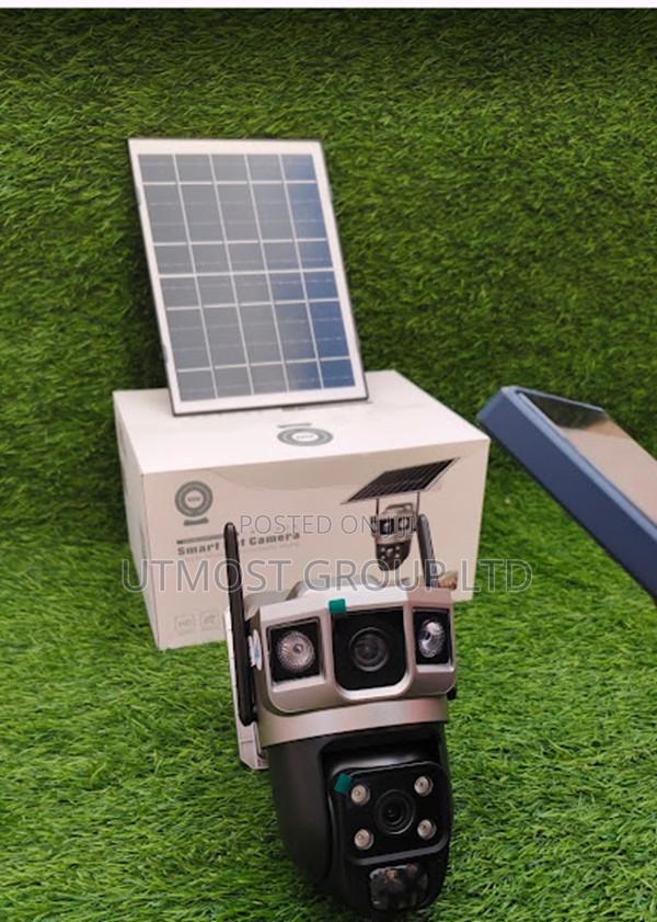4g Solar Powered PTZ Two Lens Camera - main view