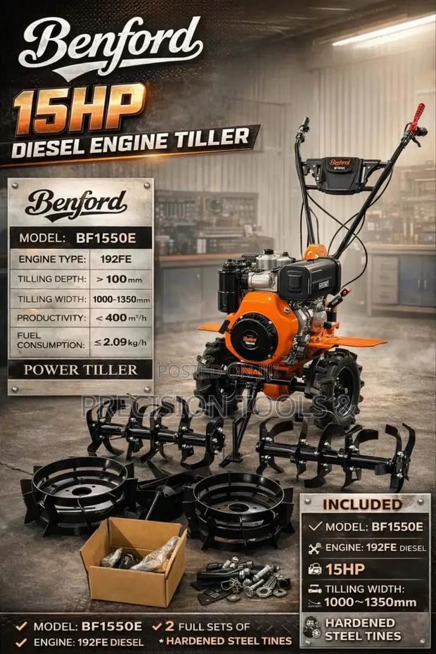Benford 15hp Diesel Engine Tiller (Bf1550e)