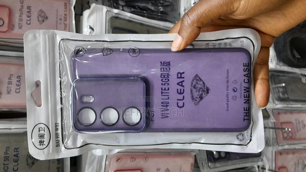 Azad Vivo V40 Lite 5g 2024 Phone Case Matte Transparent -Purple