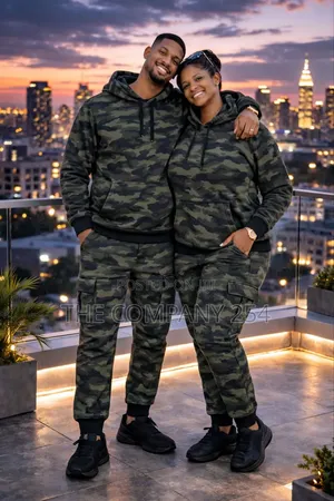 Quality Wollen 2piece Camouflage Hoodie Sweatpant Track Suits