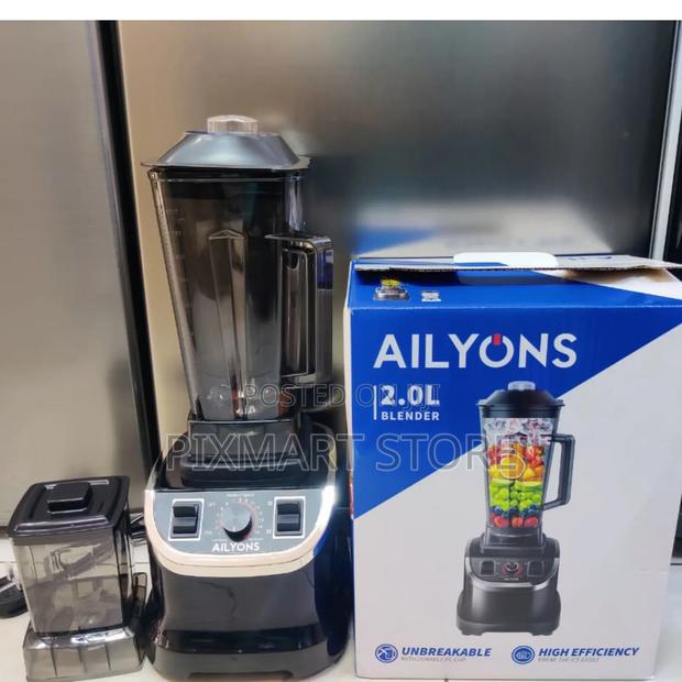 Ailyons Yt-8008 2.0l 2-in-1 Blender With 8 Stainless Blades Grinder