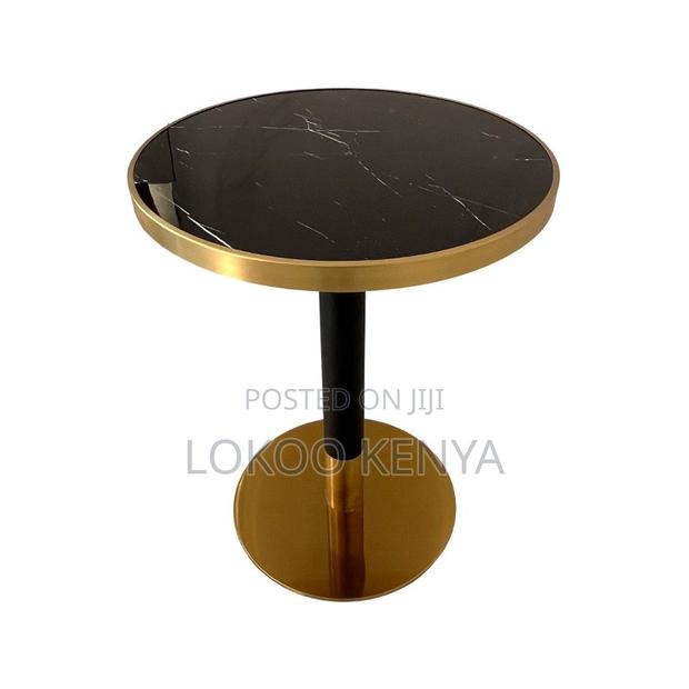 Dining Table ; White Marble Top Dining Table - thumbnail 2