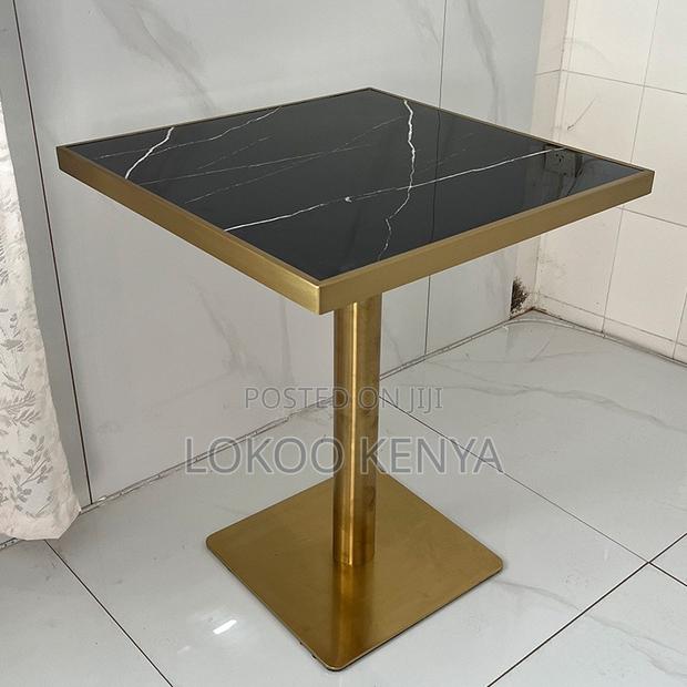 Dining Table ; White Marble Top Dining Table - thumbnail 11