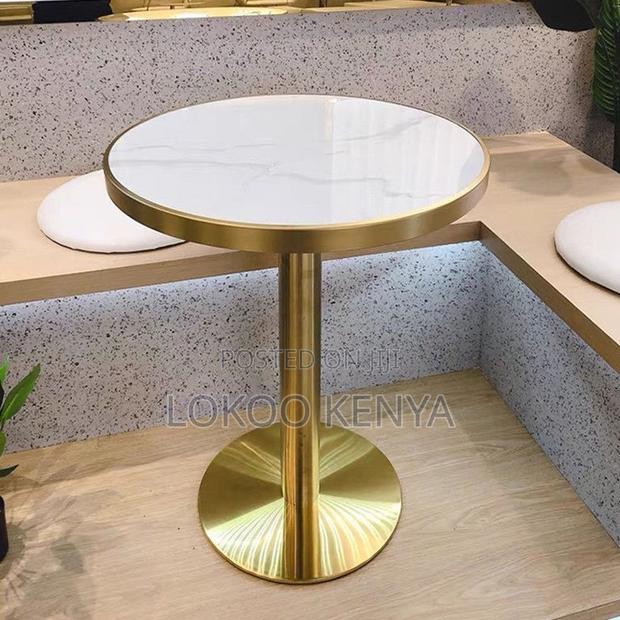 Dining Table ; White Marble Top Dining Table - thumbnail 16