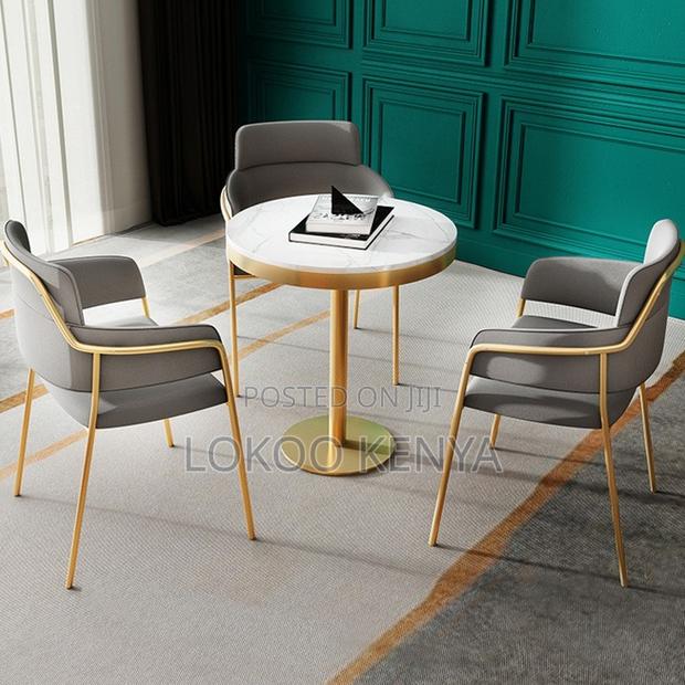Dining Table ; White Marble Top Dining Table - thumbnail 19