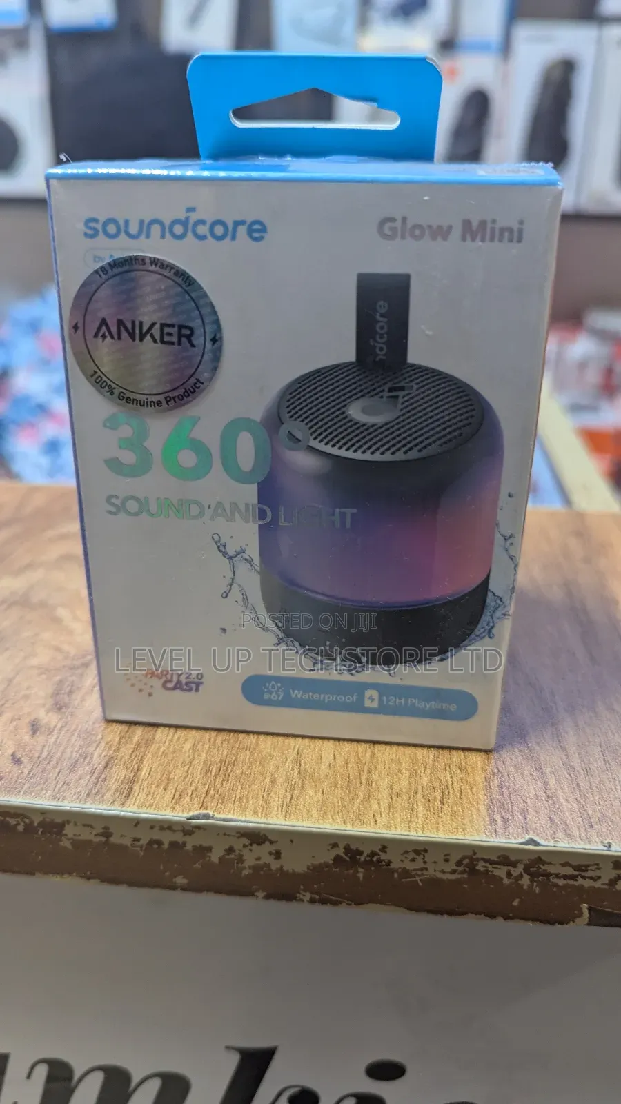 Anker Soundcore Glow Mini – 8w Wireless Waterproof Speaker – Black