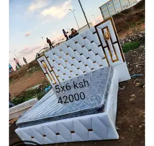 Modern 5x6 Upholstered Bed – Luxury Platform Design (Ksh 42,000)