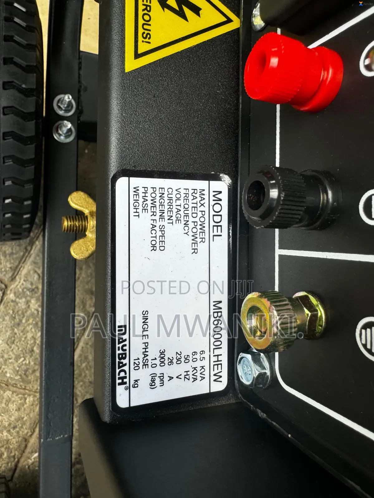 Petrol Generator (6.5kva) Maybach