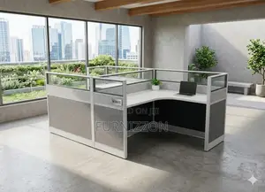Double Cubicle Office Desk Unit