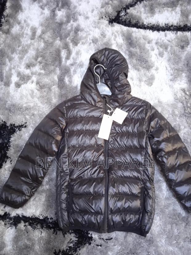 Kids Black Down Jackets Feathers Padded Light Hooded - thumbnail 3