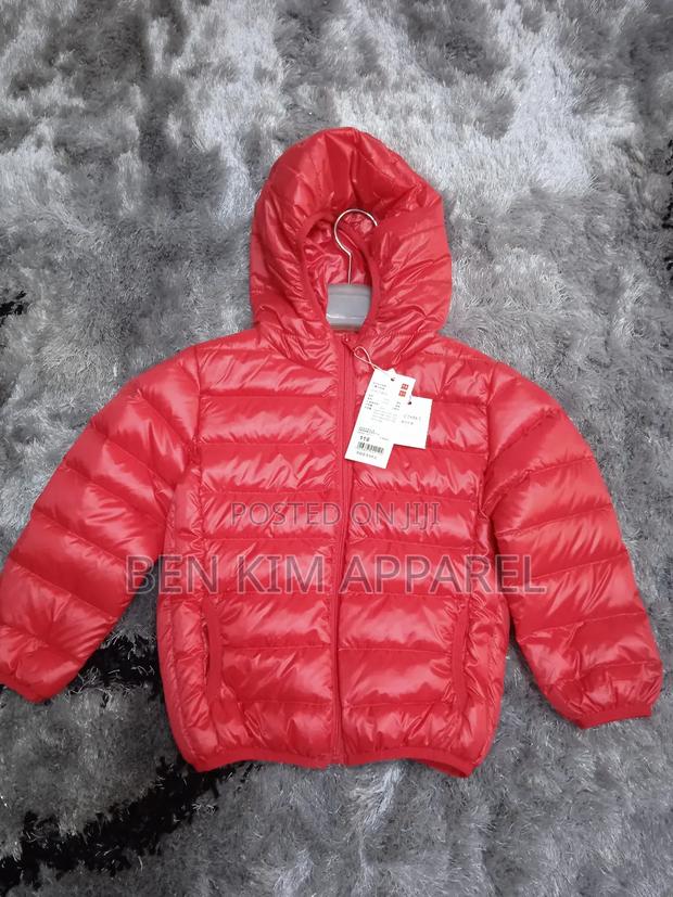 Kids Red Down Jackets Ultra Light Duck Feathers Padded - main view
