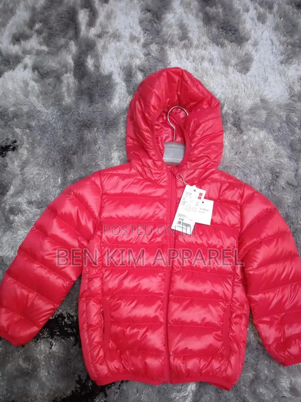 Kids Red Down Jackets Ultra Light Duck Feathers Padded - thumbnail 3
