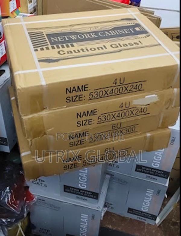 4u Wall Mount Data Cabinet 530×400×240 Black - main view