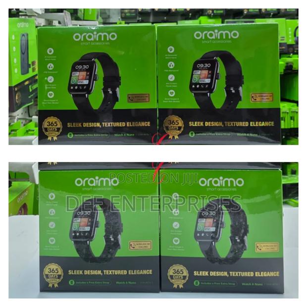 Oraimo Watch 6 Nano Full Touch Wireless Hd Calling Smart Watch - thumbnail 2