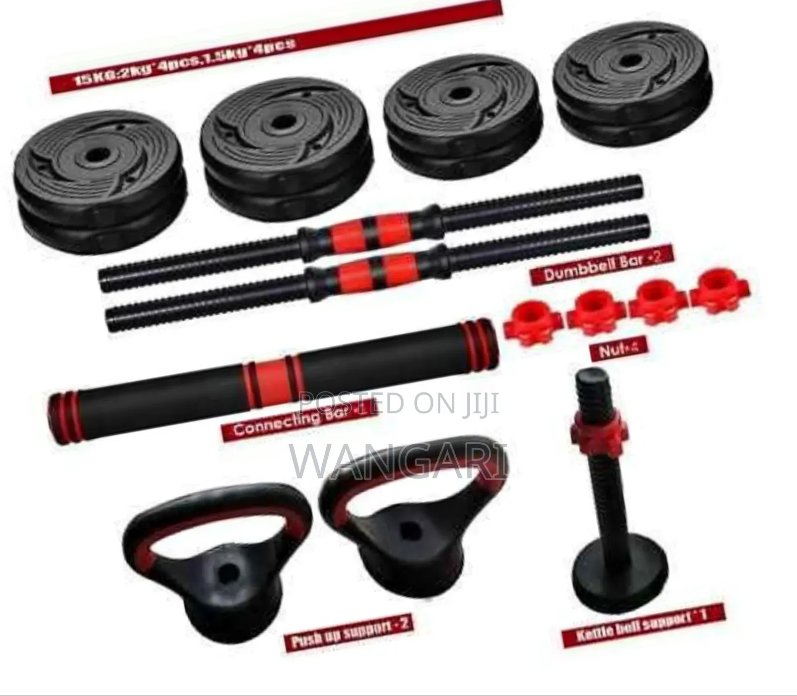 Brand New 15 KGS 6 in 1 Dumbbells