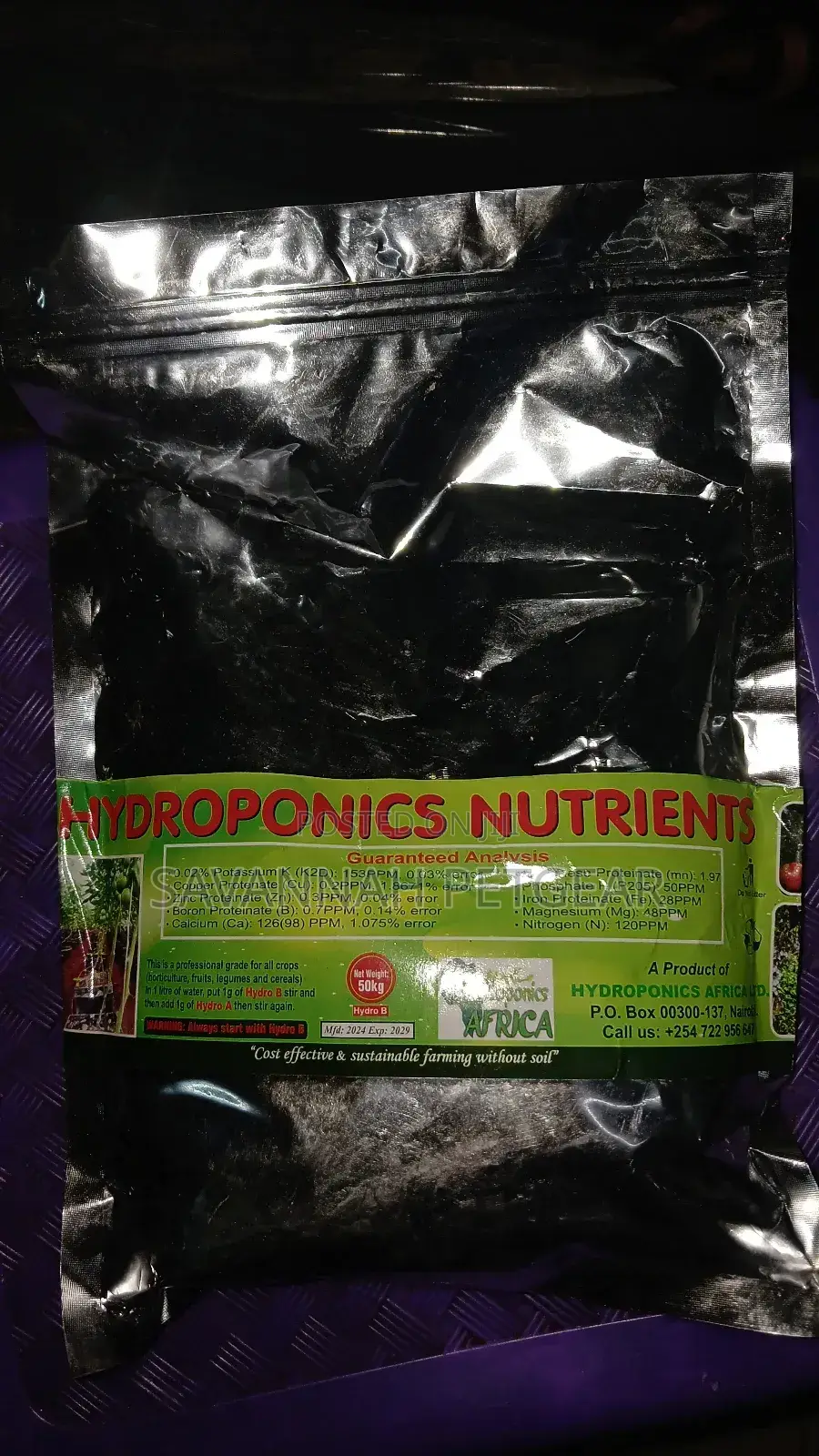 Hydroponics Nutrient Mix, Designed for Soil-Free Farming (A B Set)
