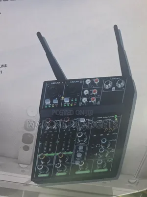 Wireless Mixer 5 Channels Premium Mic Line, Usb and Phantom 48v