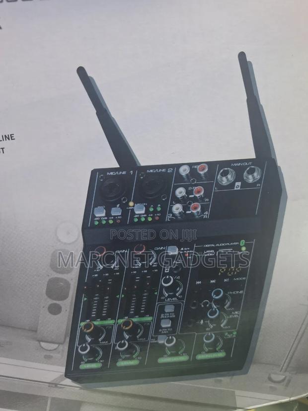 Wireless Mixer 5 Channels Premium Mic Line, Usb and Phantom 48v - thumbnail 2