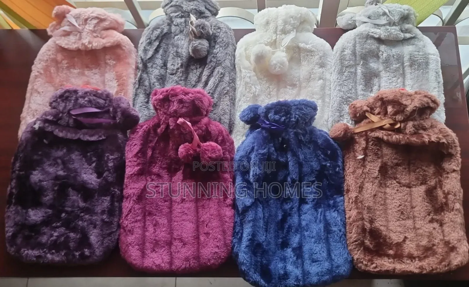 Hot Water Bottle With a Plush Velvet Cover