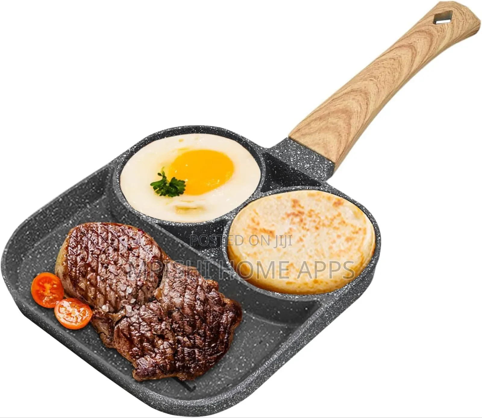 3-Section Non-Stick Frying Pan