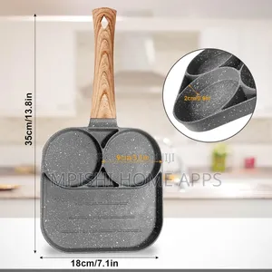 3-Section Non-Stick Frying Pan