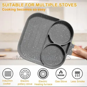 3-Section Non-Stick Frying Pan