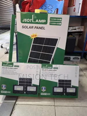 Jsot 300w+300w Solar Flood Light (2-in-1) Dual Lamp + Panel