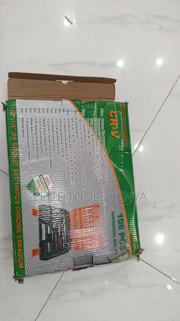 108pcs Toolset Kit CRV 1/2"-1/4" - thumbnail 2