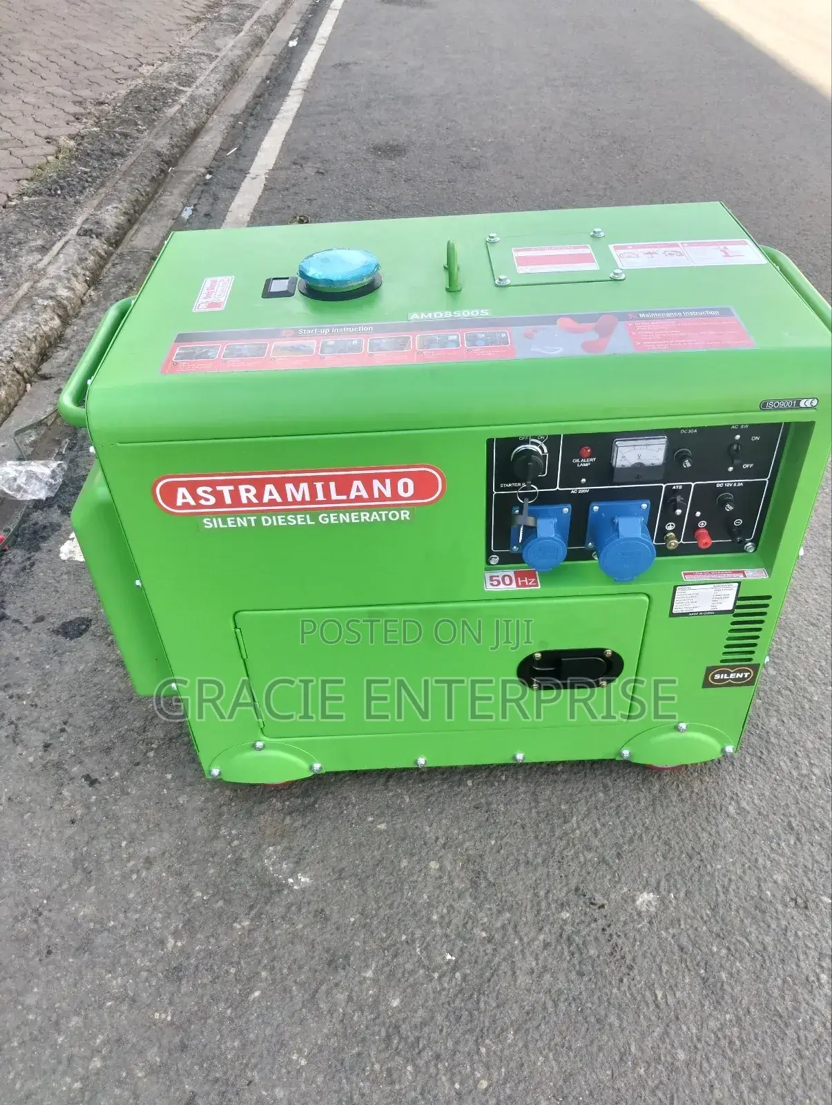 Astramilano Silent Diesel Generator, 7.5kva Output