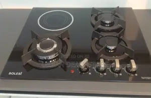 Bolesi Hob Gas Burners Electric and Burner Inbuilt Glass Tampared Hod