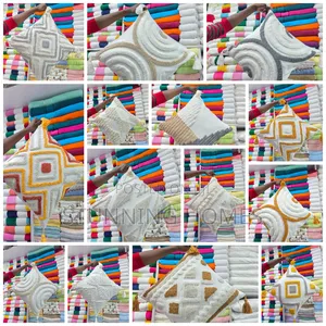Boho Themed Throw Pillow Cases With Tassels