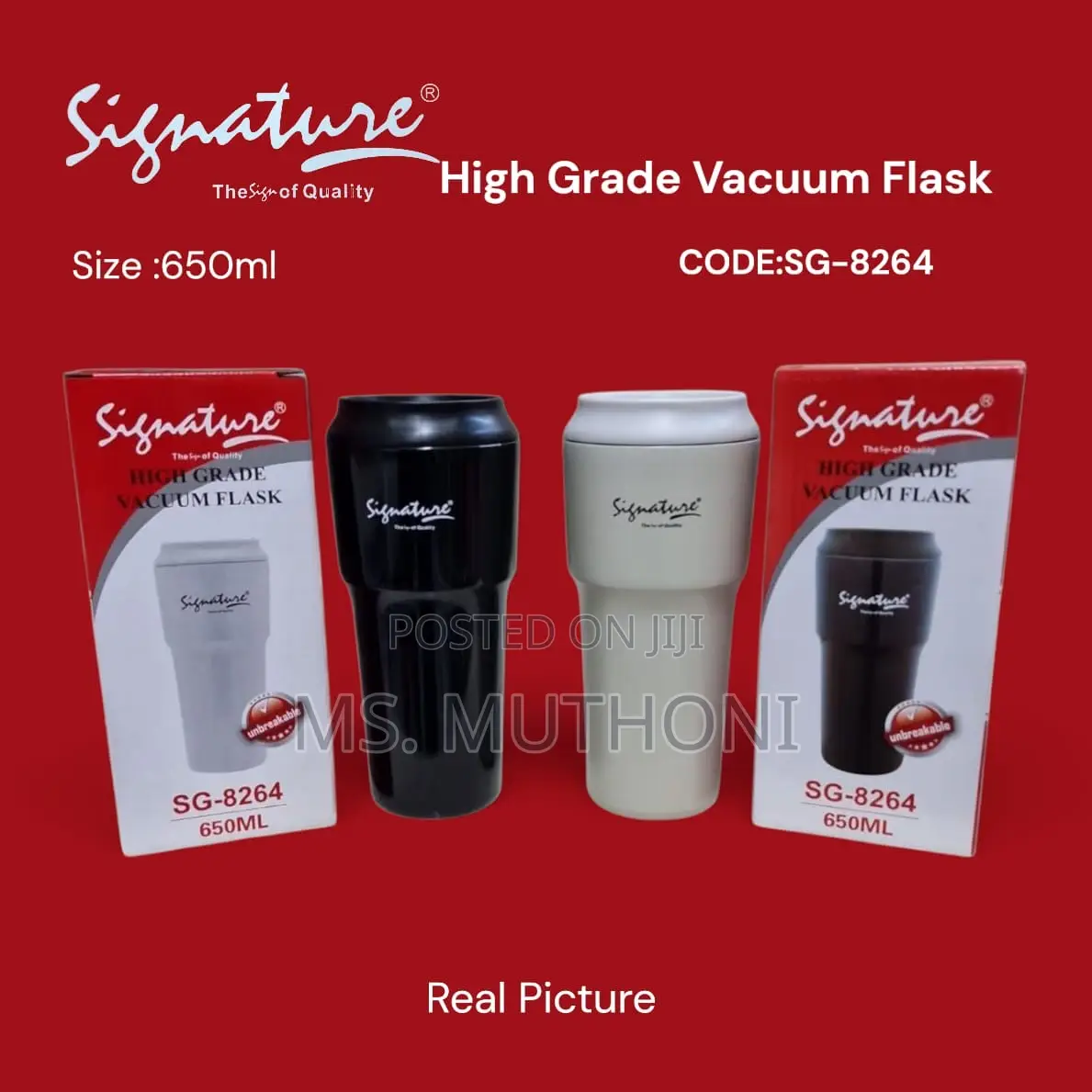 Signature High Grade Vacuum Flask 650ml*