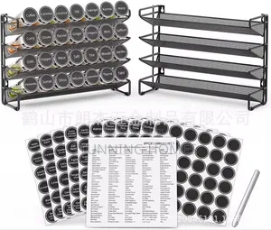 4 Tier Rack With 28 Spice Bottles