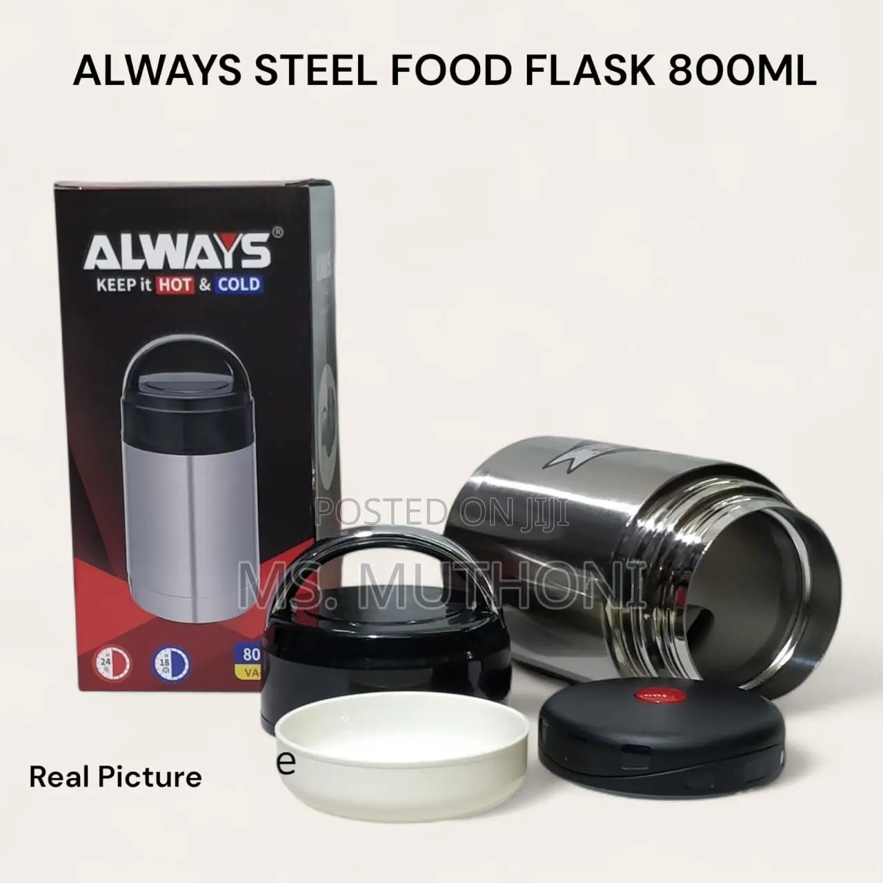 Al69080 Always Steel Food Flask – 800ml