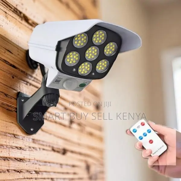 Wide Area Light Illumination Dummy Fake CCTV Camera Solar Light