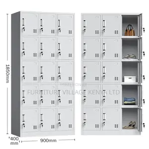 15-door Metal Steel Locker Storage Cabinet