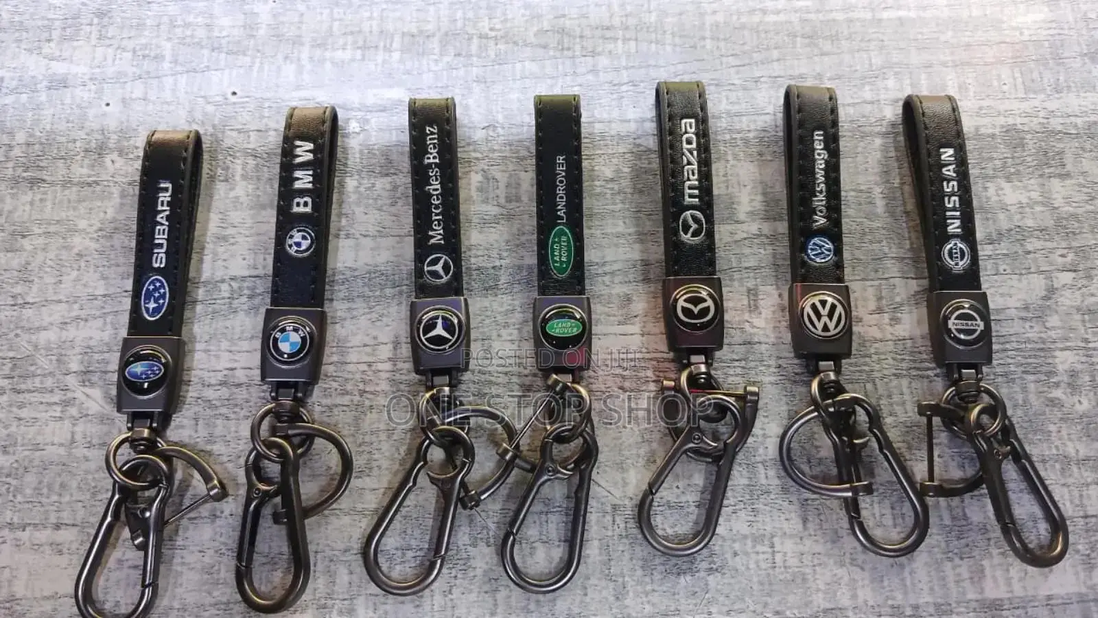 Classy Leather Branded Key Hanging Chains for Different Car Models